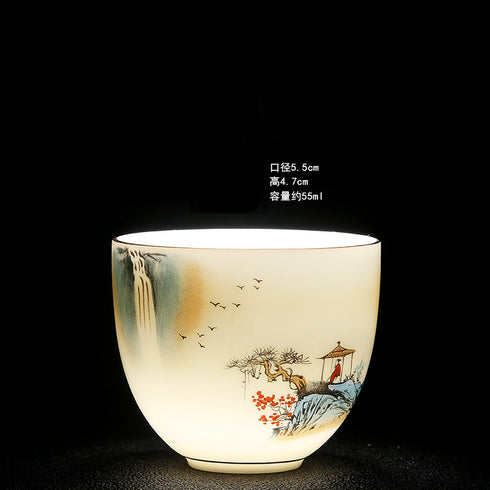 徳化の磁器茶杯